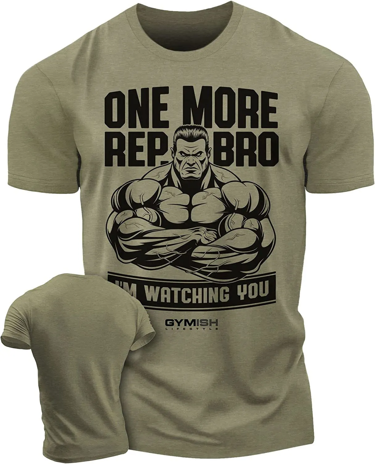 033. One More Rep, Bro! Funny Workout T-Shirt for Men