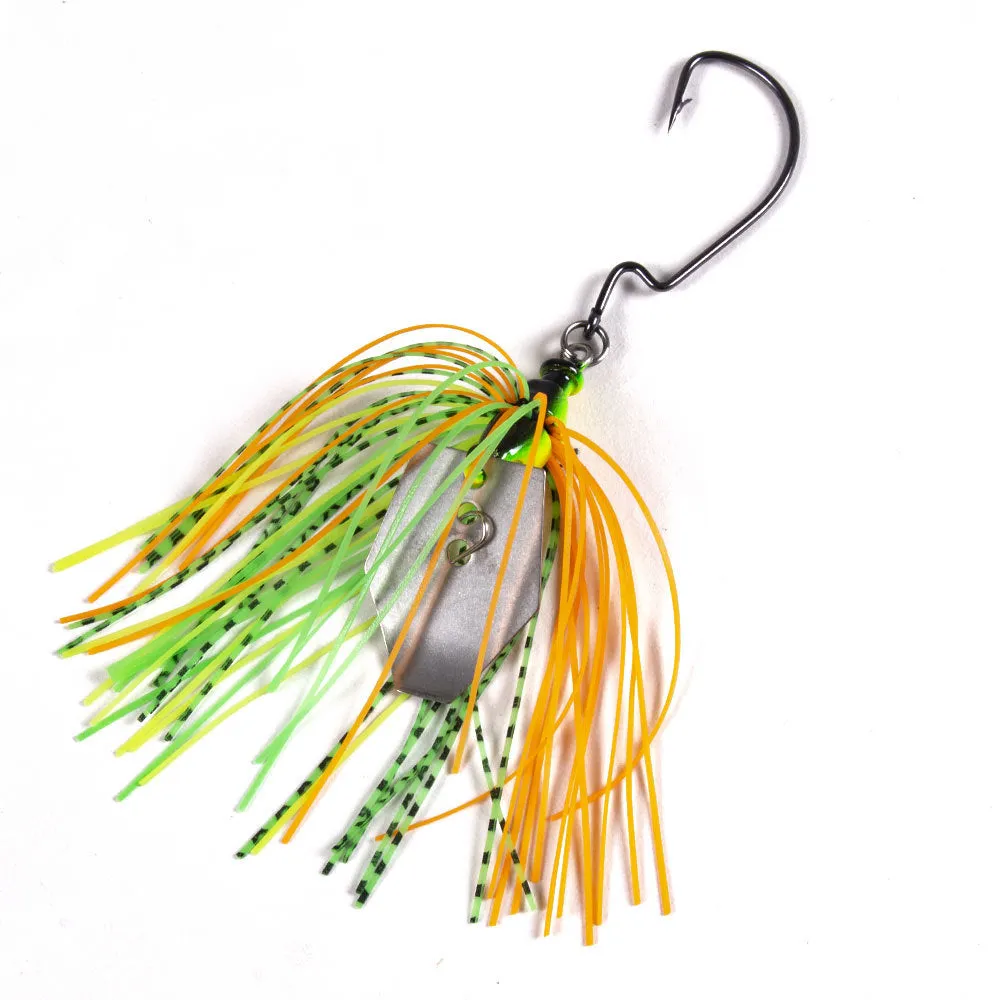 6 PCS Chatterbaits With Sequin and Tassel Tail