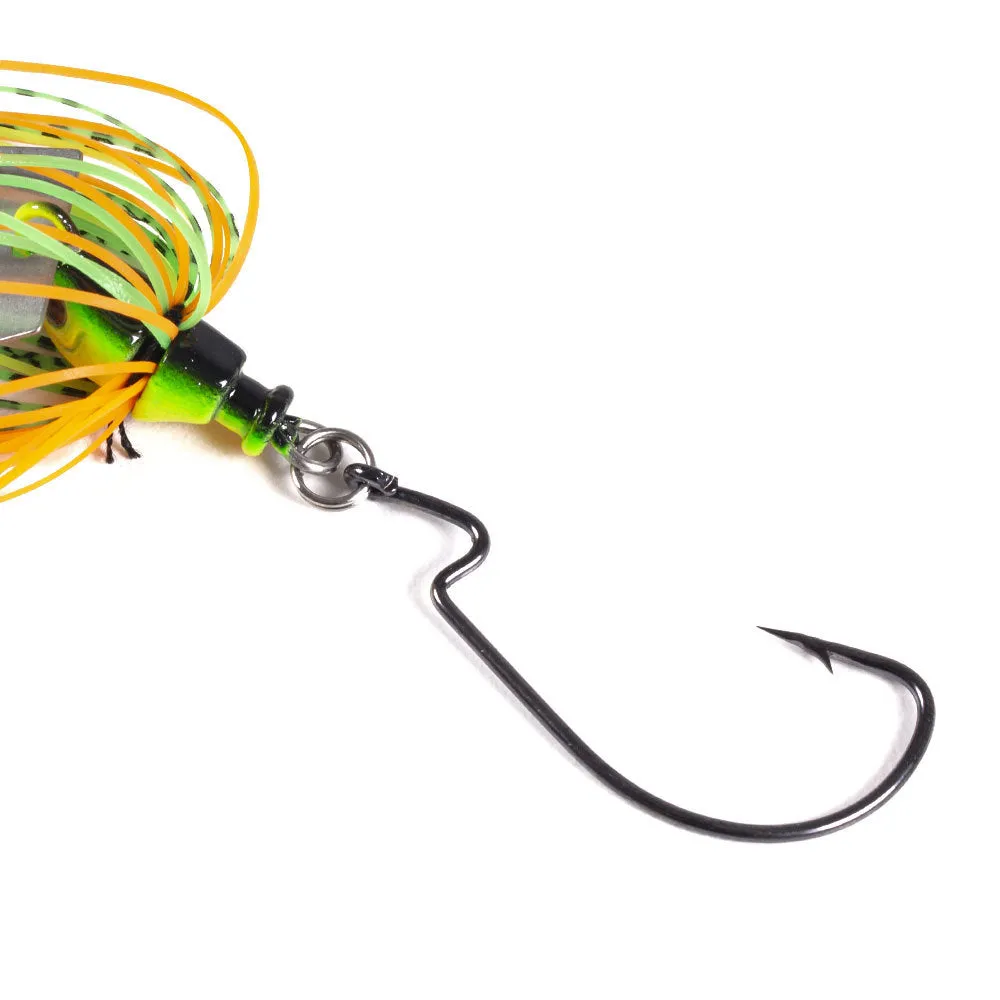 6 PCS Chatterbaits With Sequin and Tassel Tail