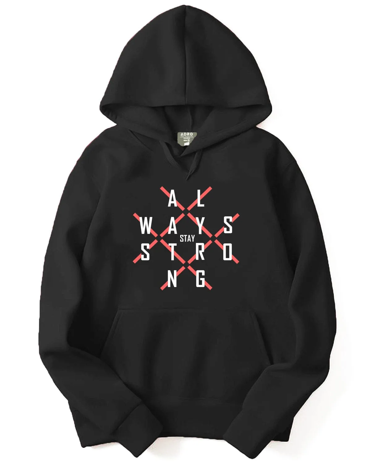 ADRO Printed Cotton Hoodies/Sweatshirts for Men