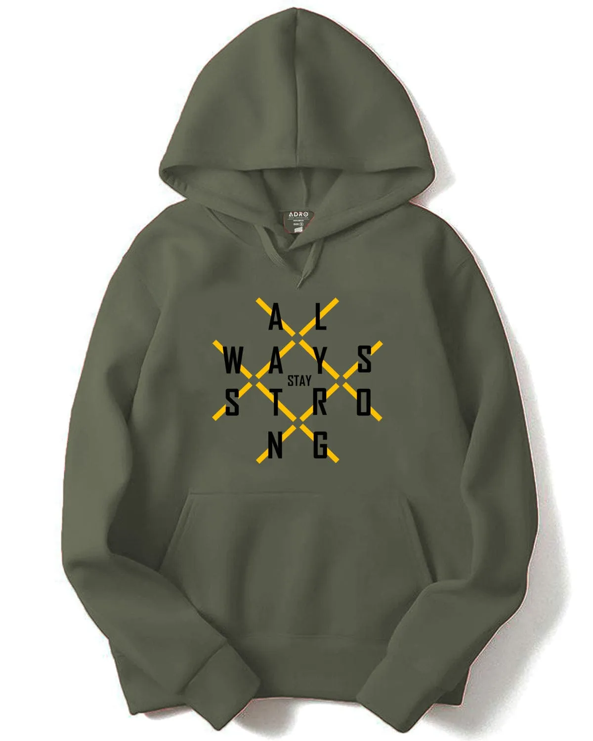 ADRO Printed Cotton Hoodies/Sweatshirts for Men