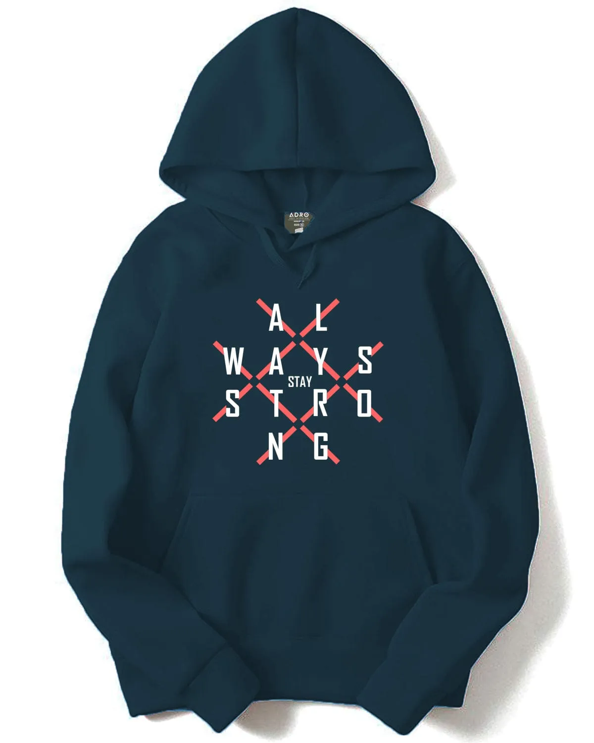 ADRO Printed Cotton Hoodies/Sweatshirts for Men
