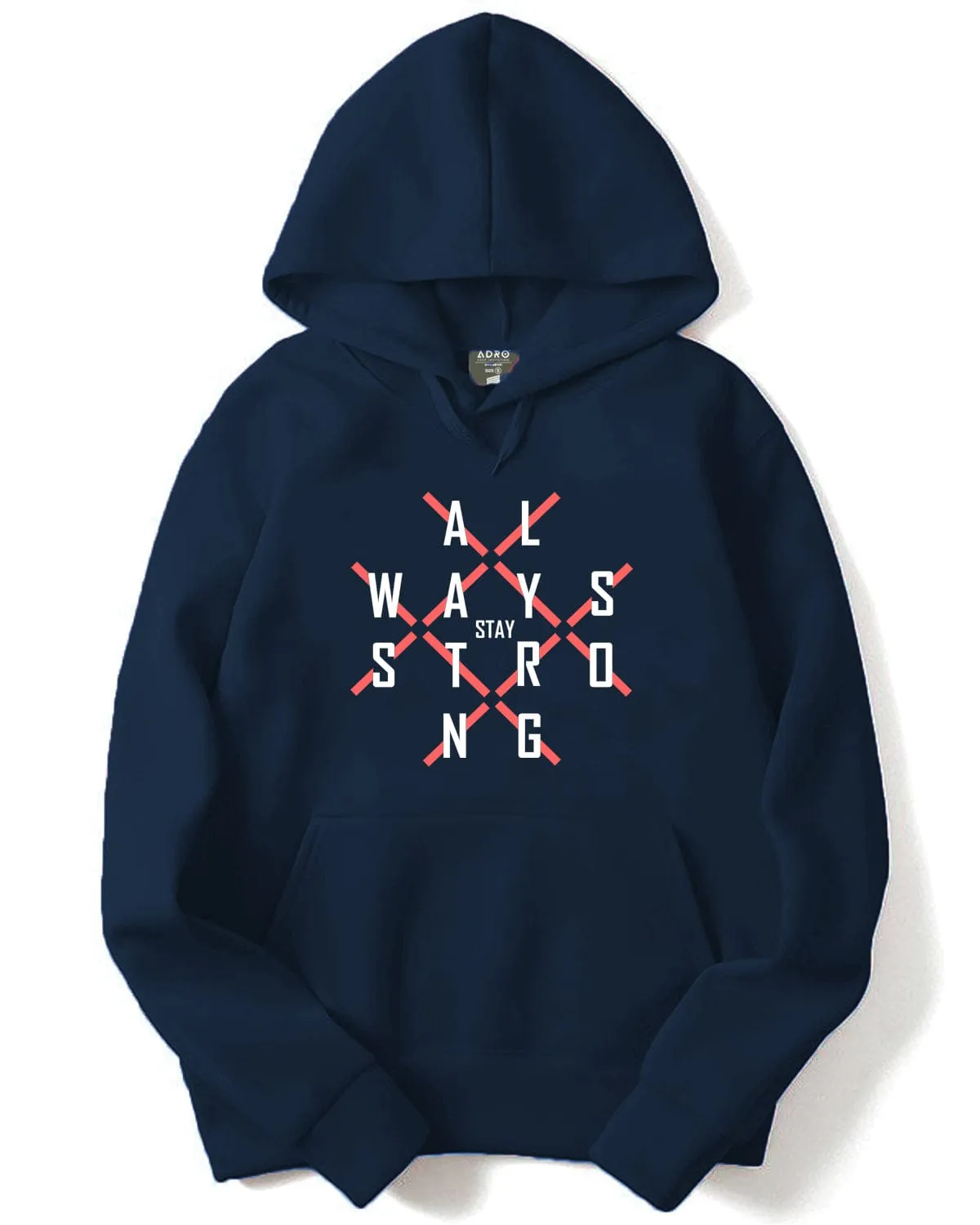 ADRO Printed Cotton Hoodies/Sweatshirts for Men