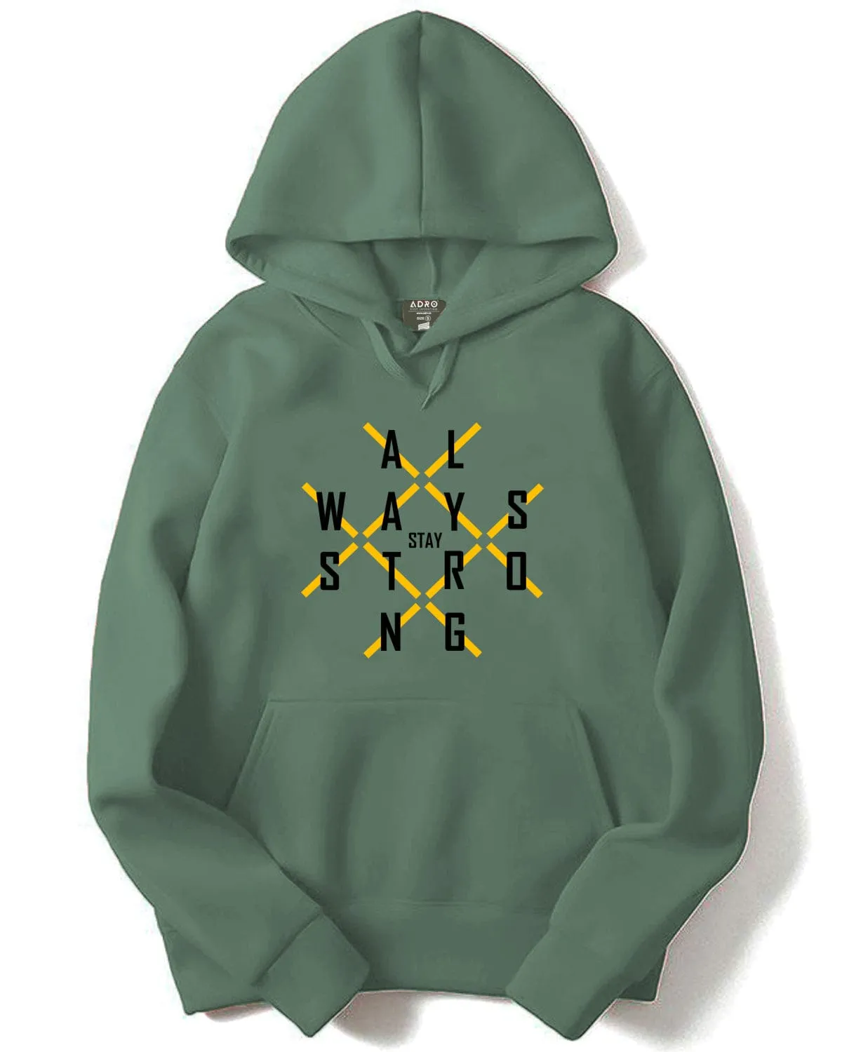ADRO Printed Cotton Hoodies/Sweatshirts for Men
