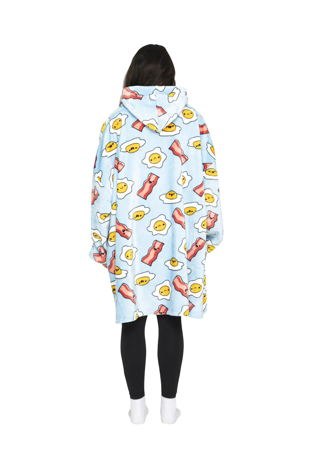 Adult Giant Hoodie Wakey Wakey Blue