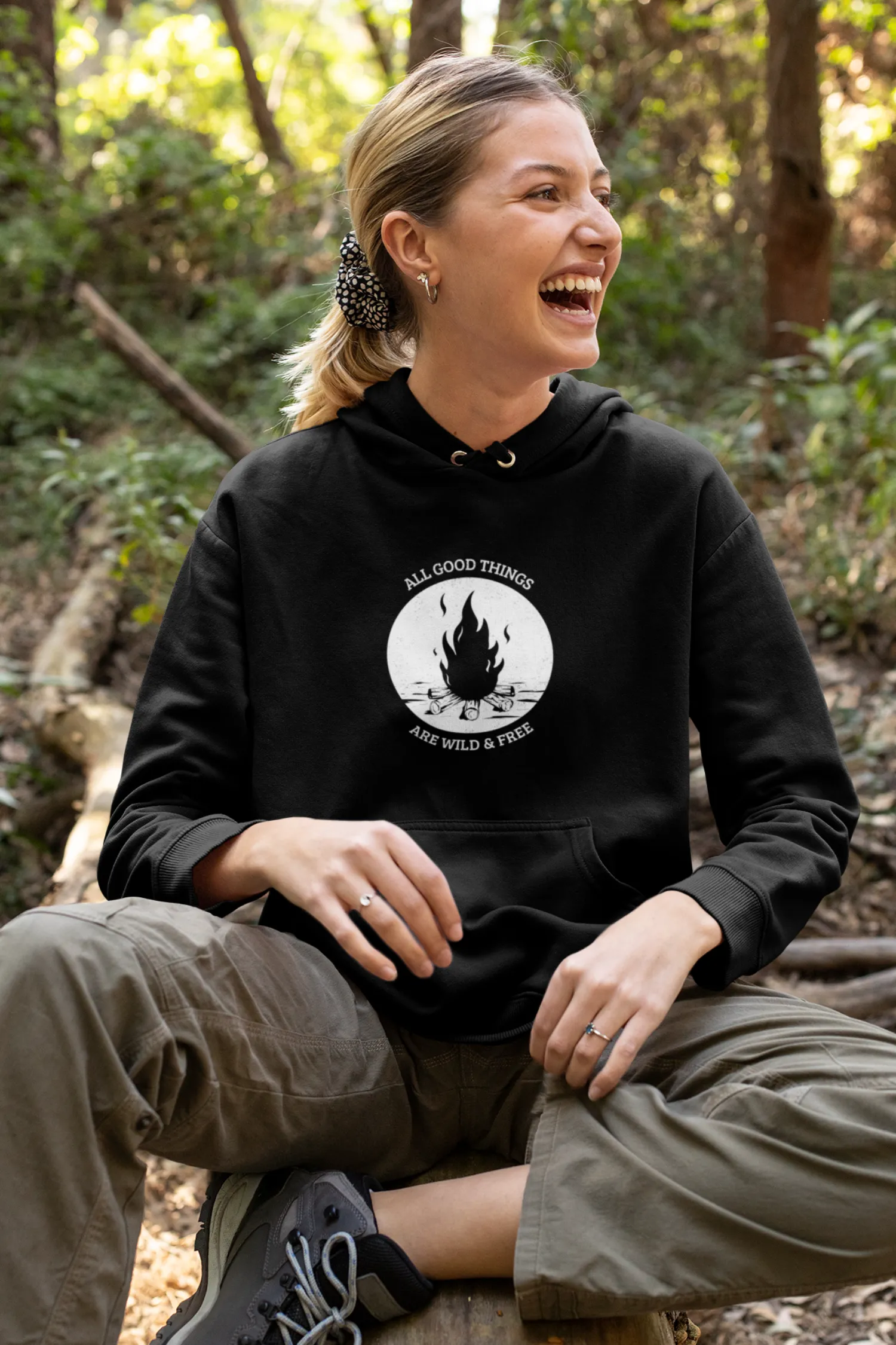 All Good Things Are Wild & Free Women Travel Hoodie