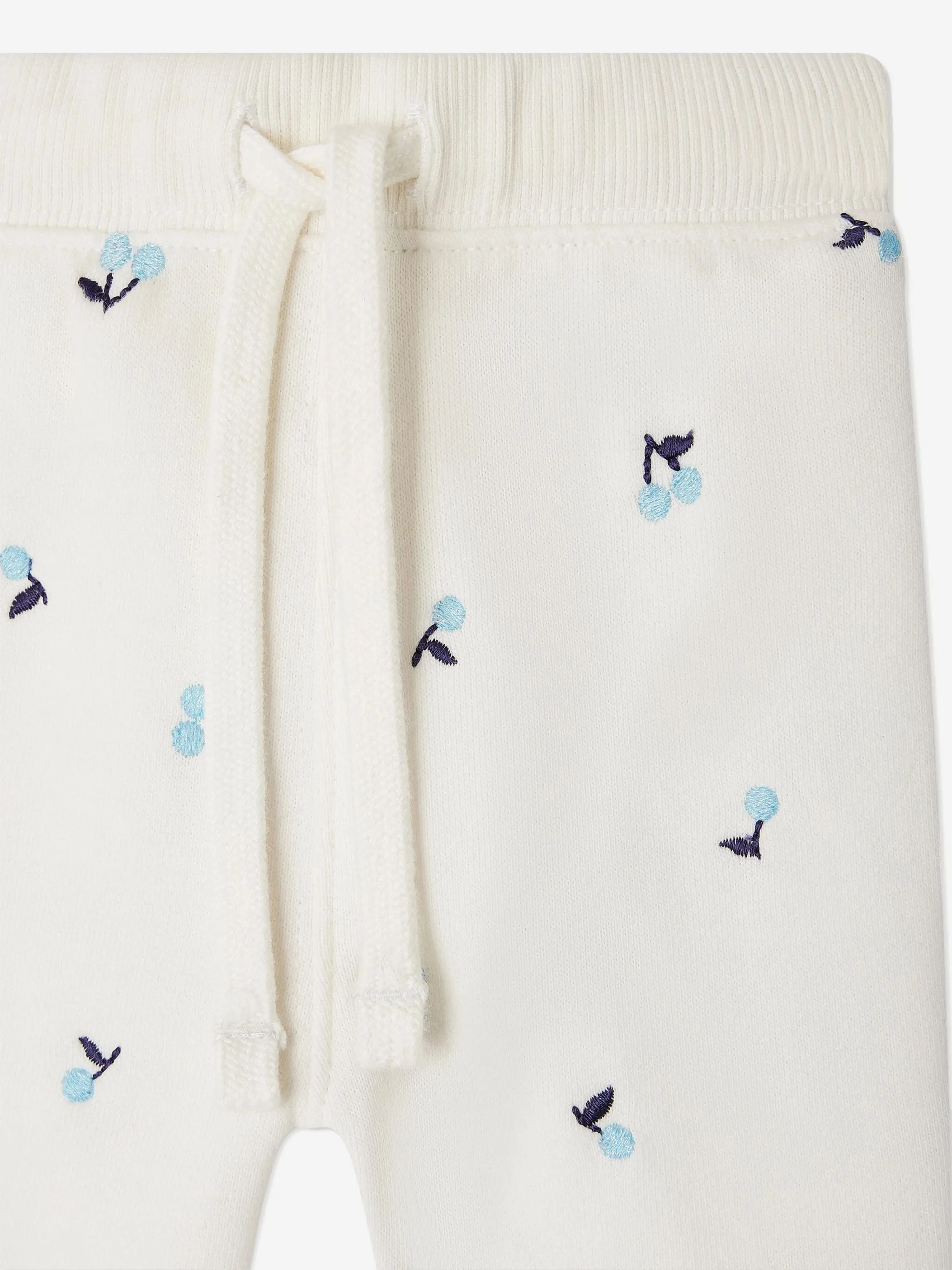 Baby Girls Bambo Joggers in Ivory