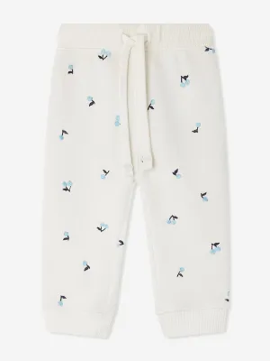 Baby Girls Bambo Joggers in Ivory