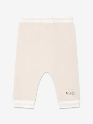 Baby Logo Joggers in Beige