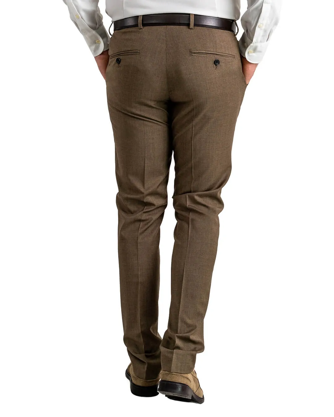Brown Reda Tropical Trousers
