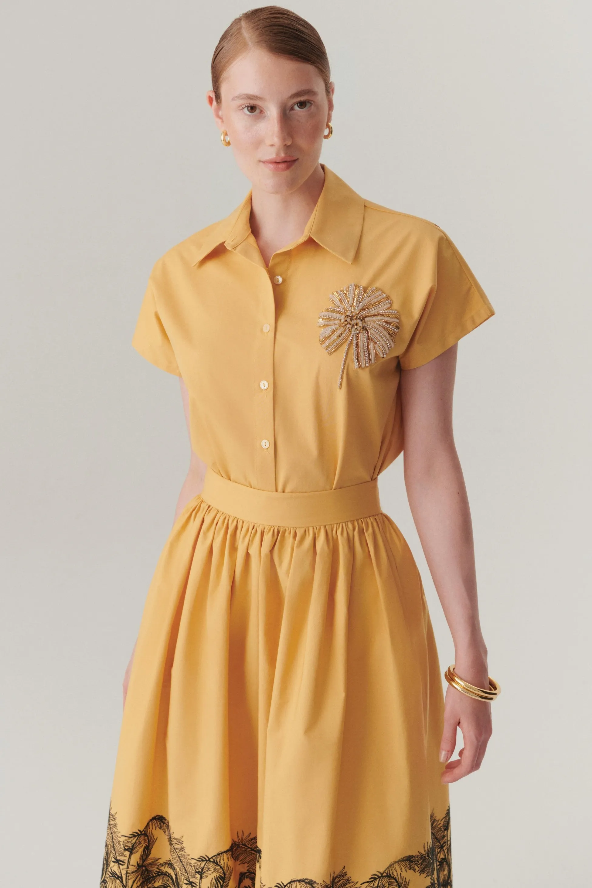 Brown Versatile Statement Shirt