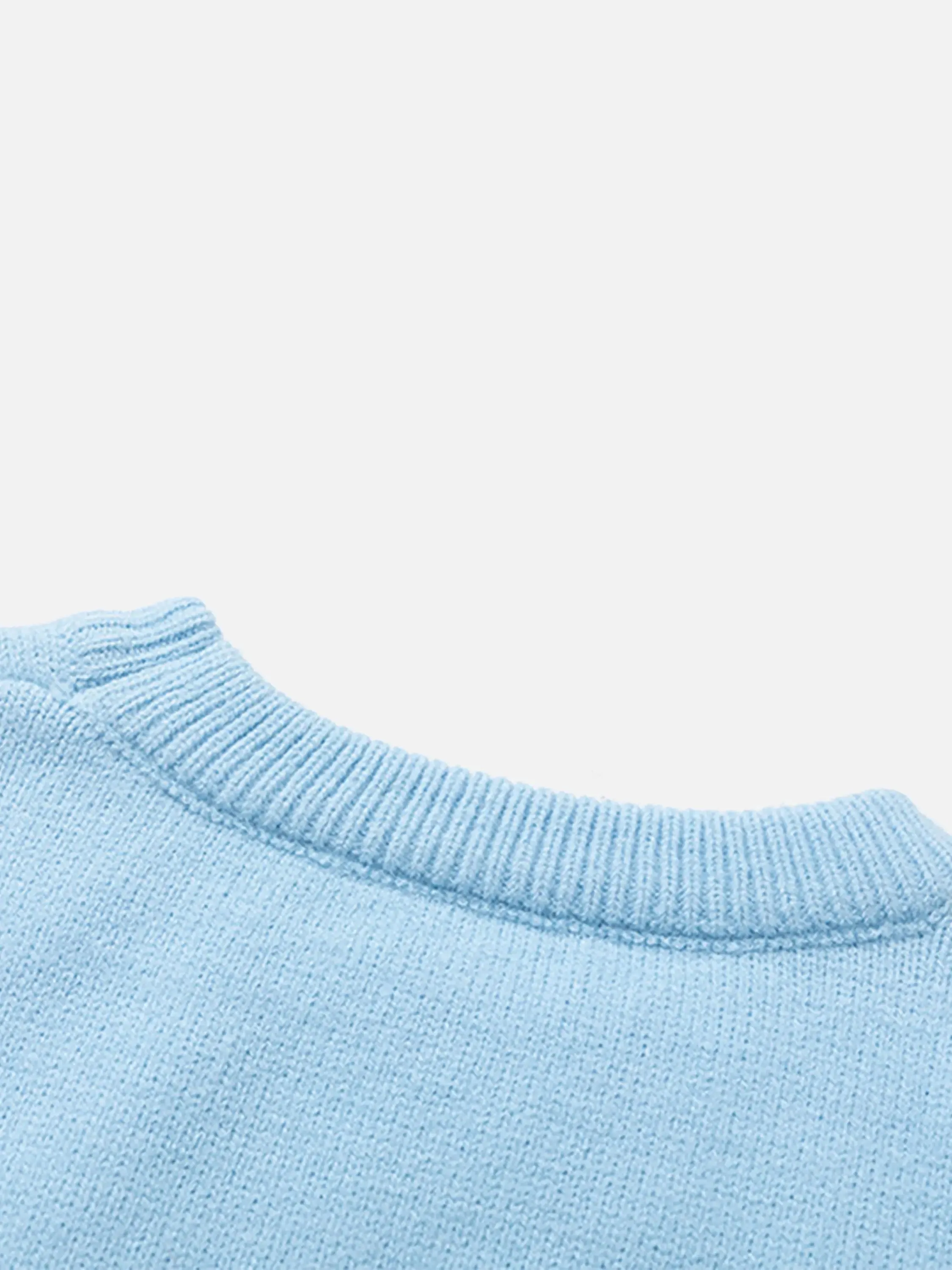Cartoon Cat Club Jacquard Sweater