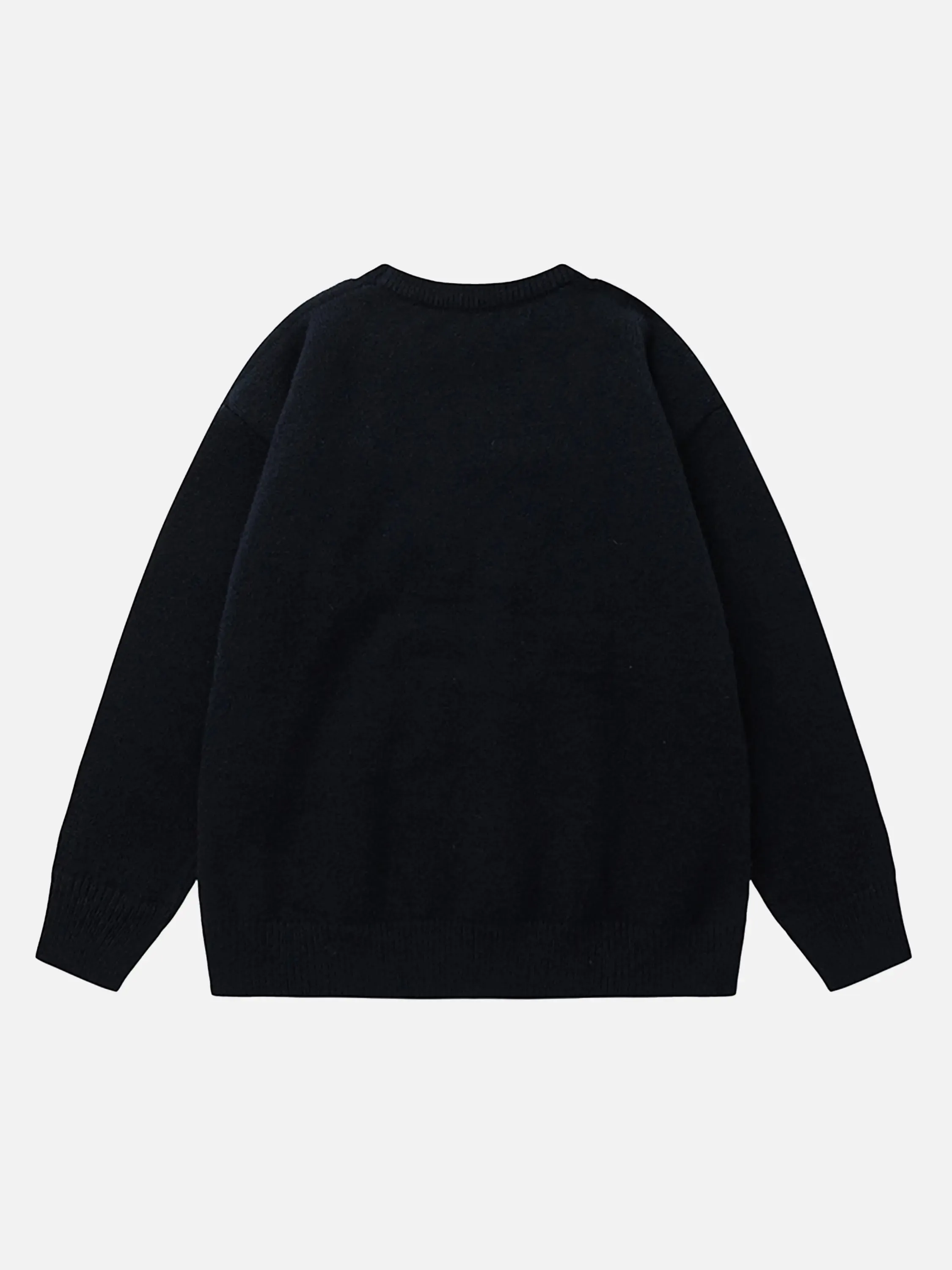 Cartoon Cat Club Jacquard Sweater