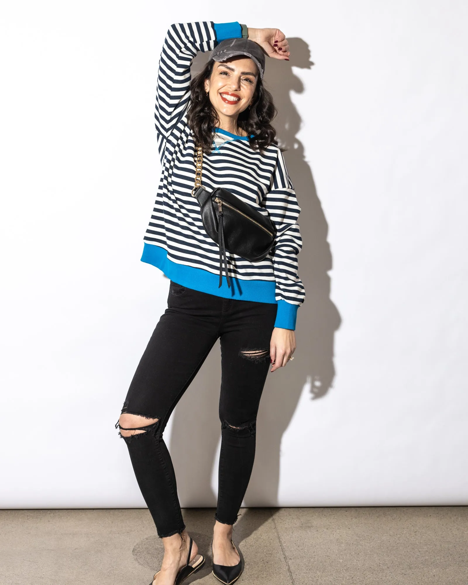 Collins Striped Sweatshirt