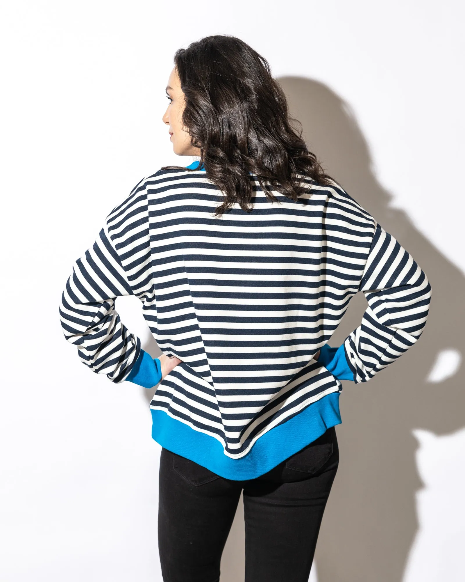 Collins Striped Sweatshirt