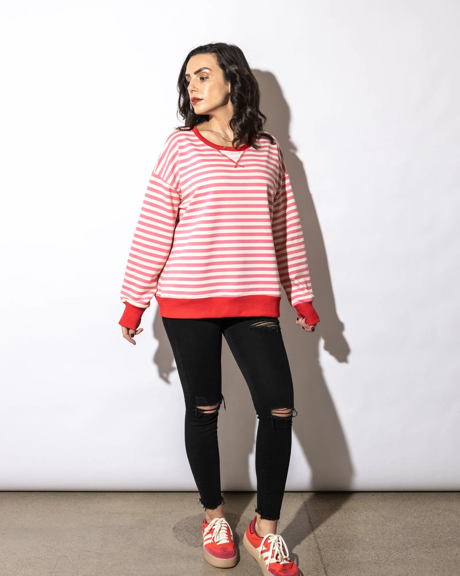 Collins Striped Sweatshirt