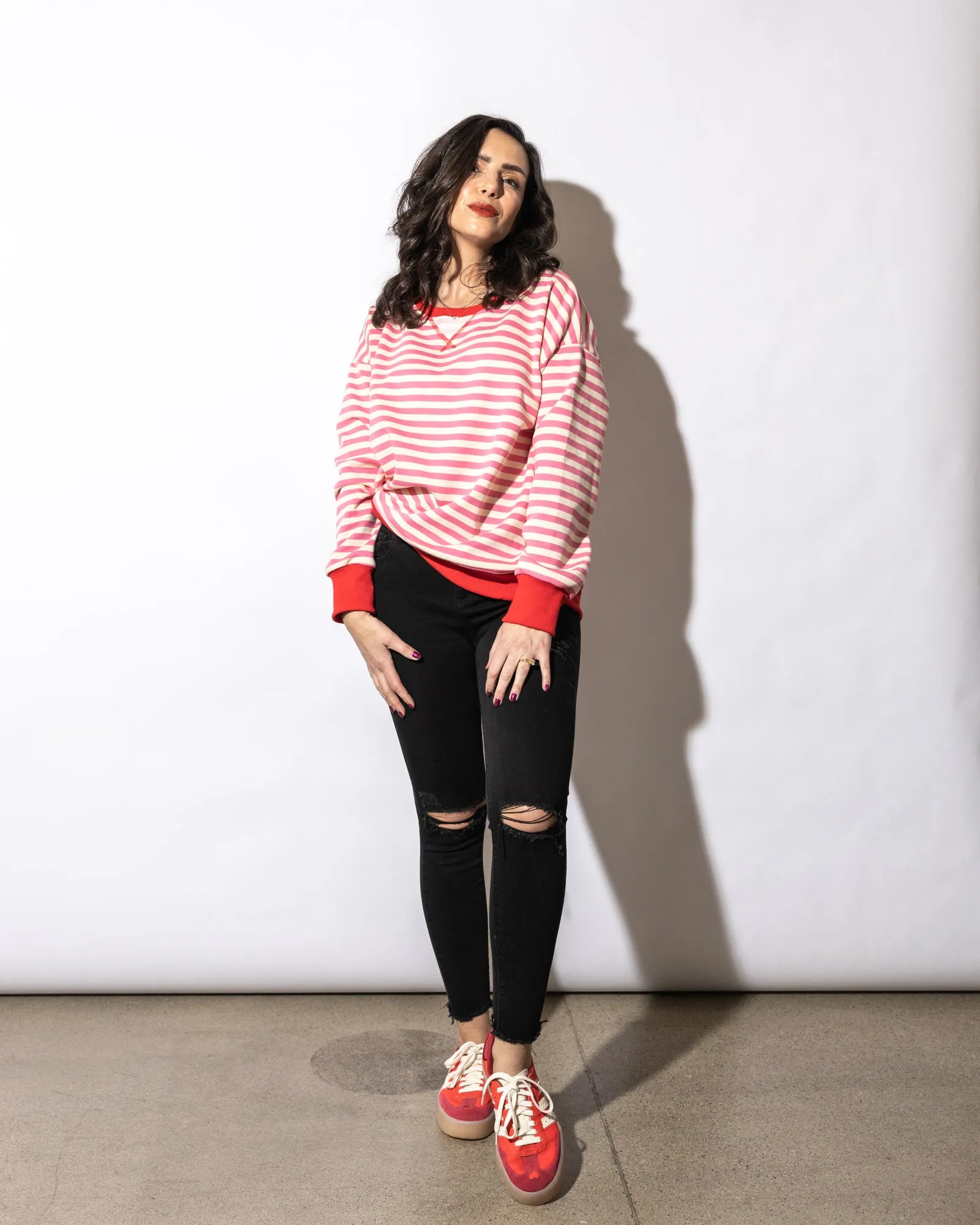 Collins Striped Sweatshirt