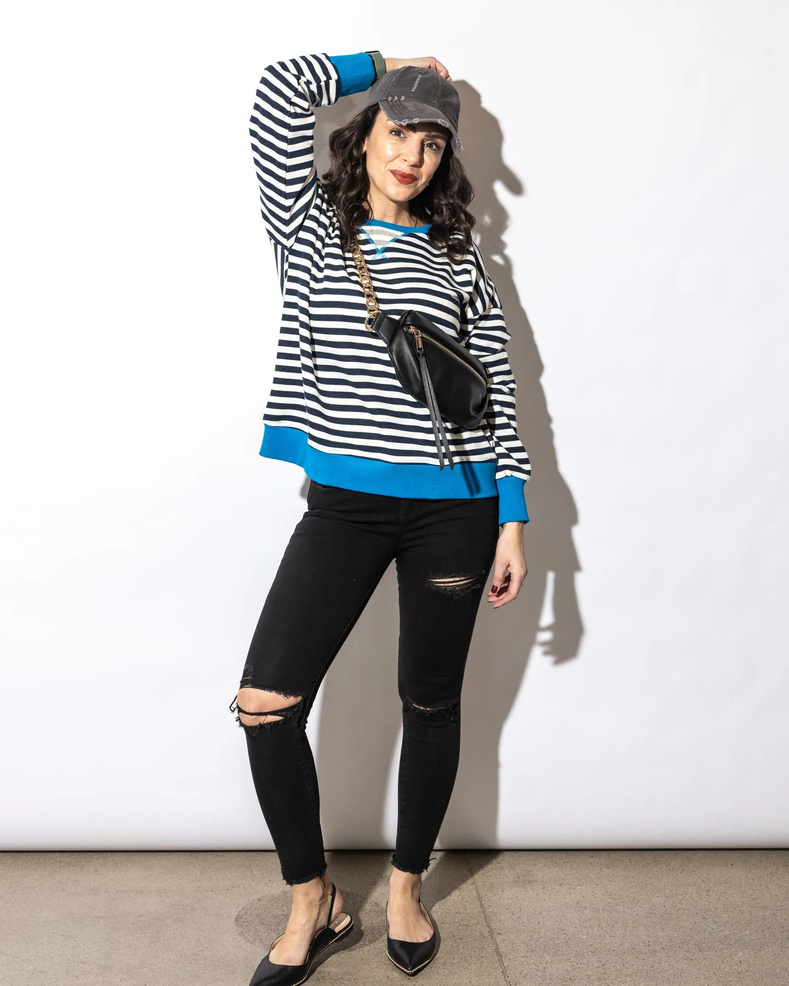 Collins Striped Sweatshirt