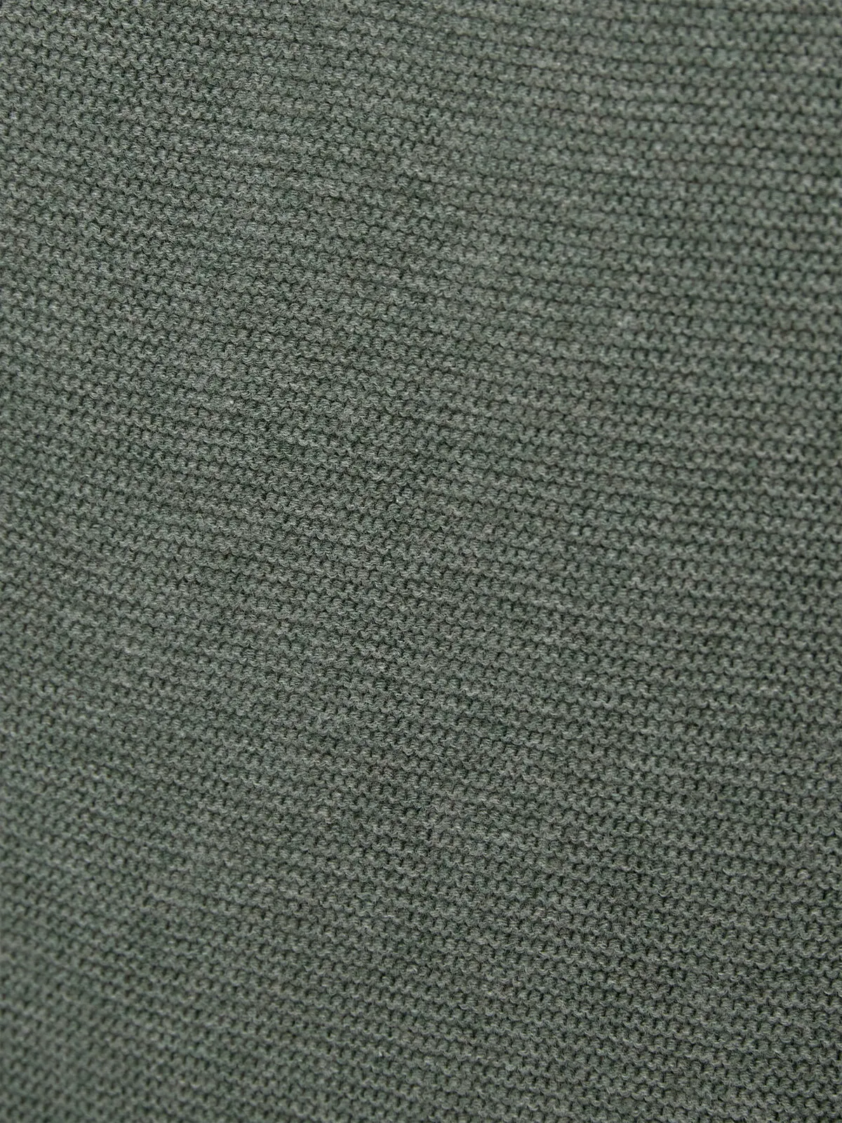 Cotton Pearl Knit Trousers - Kids - Green Melange
