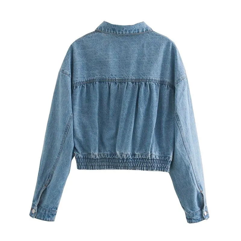 CROPPED DENIM JACKET