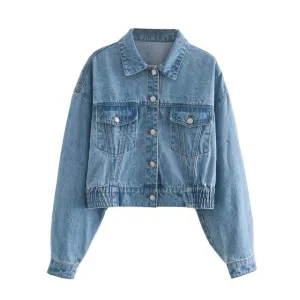 CROPPED DENIM JACKET