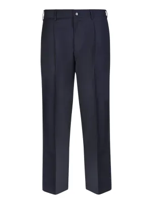 Dark blue wool bland trousers