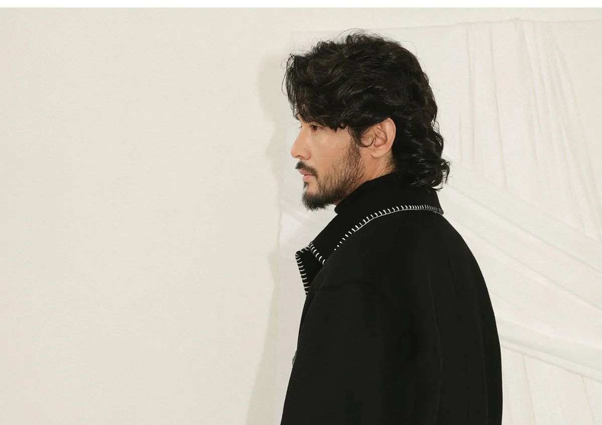 Double-Faced Wool Short Coat