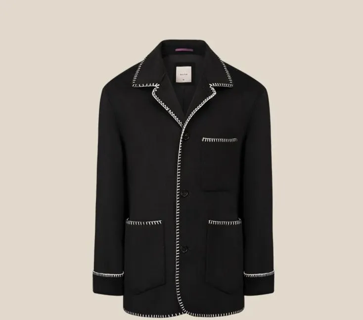 Double-Faced Wool Short Coat