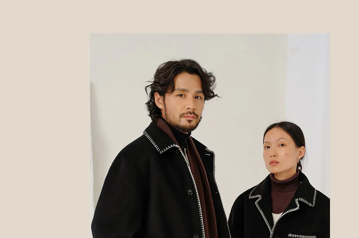 Double-Faced Wool Short Coat