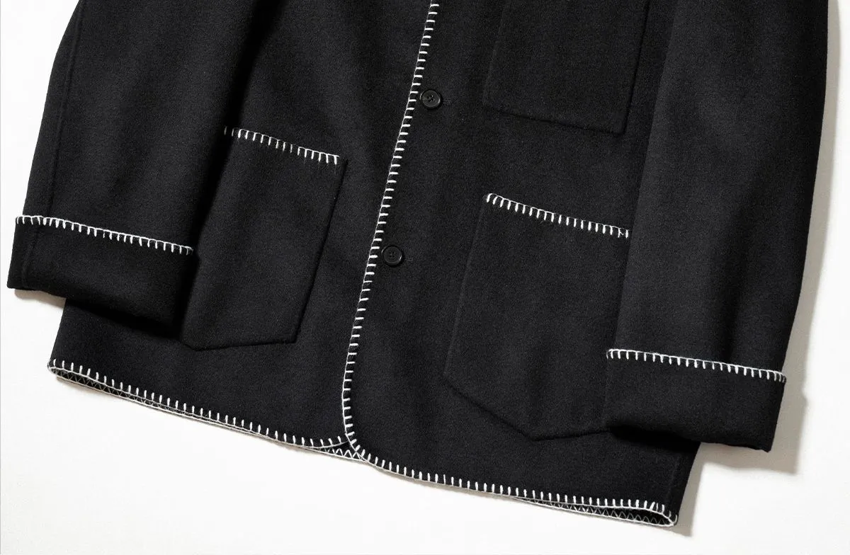 Double-Faced Wool Short Coat