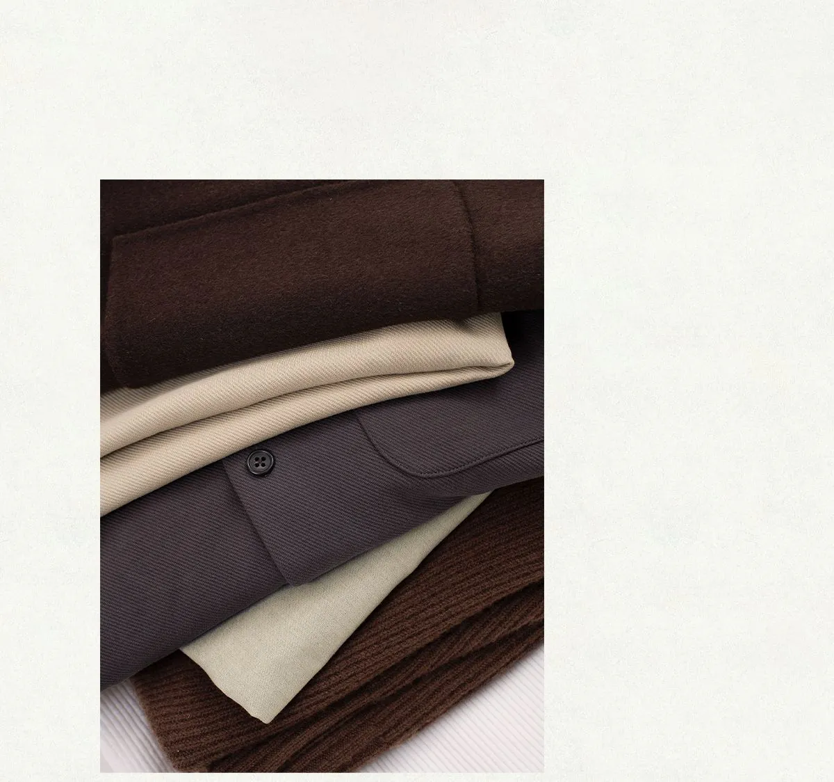 Double-Faced Wool Short Coat
