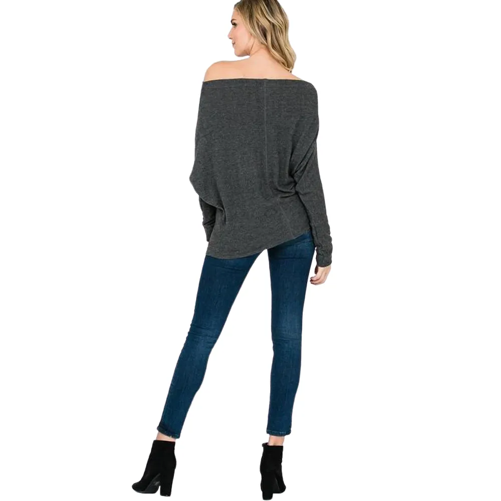 Drop Shoulder Cozy Knit