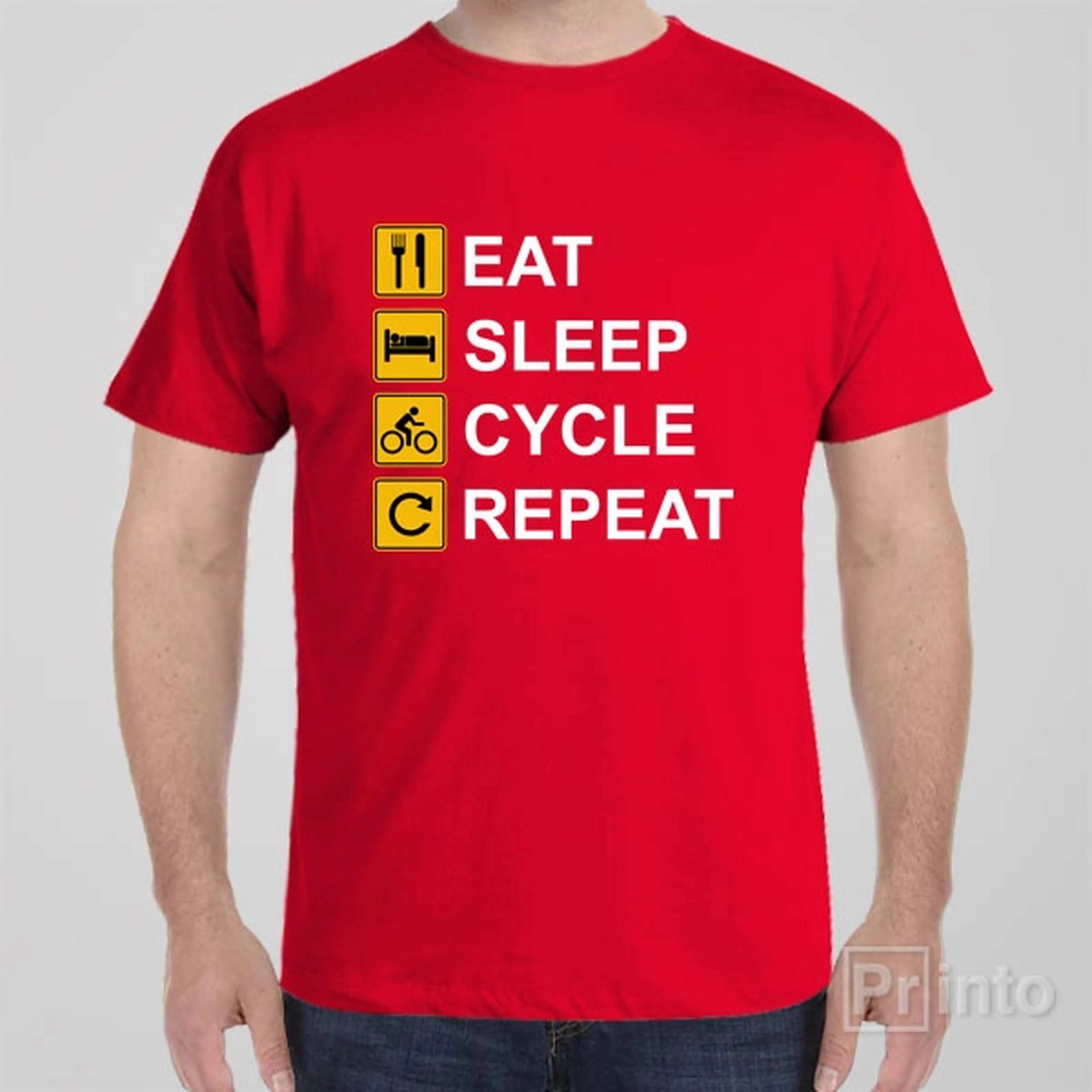 Eat Sleep Cycle Repeat - T-shirt