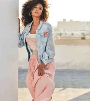 Embroidered Denim Jacket