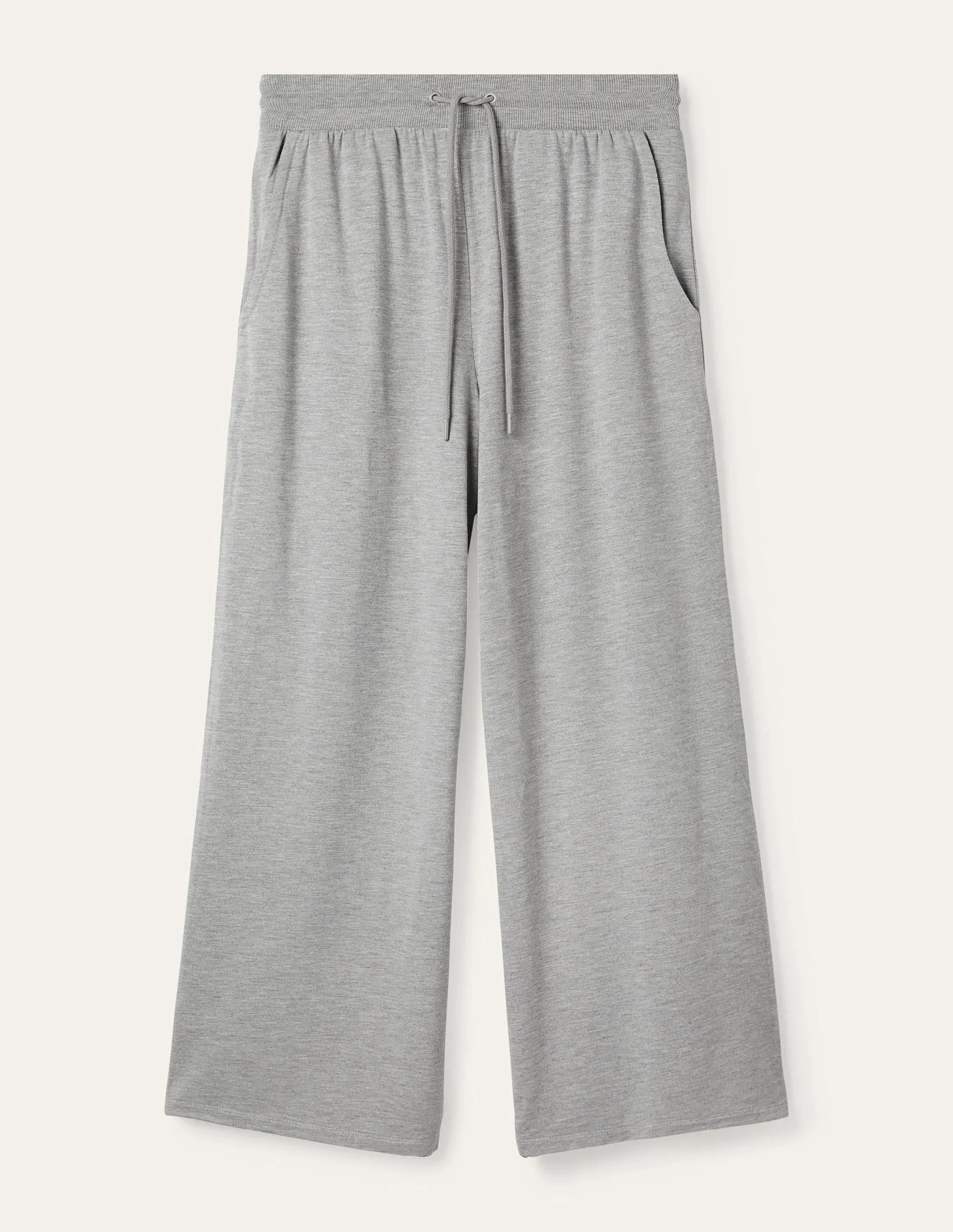 Emma Cropped Joggers-Grey Marl