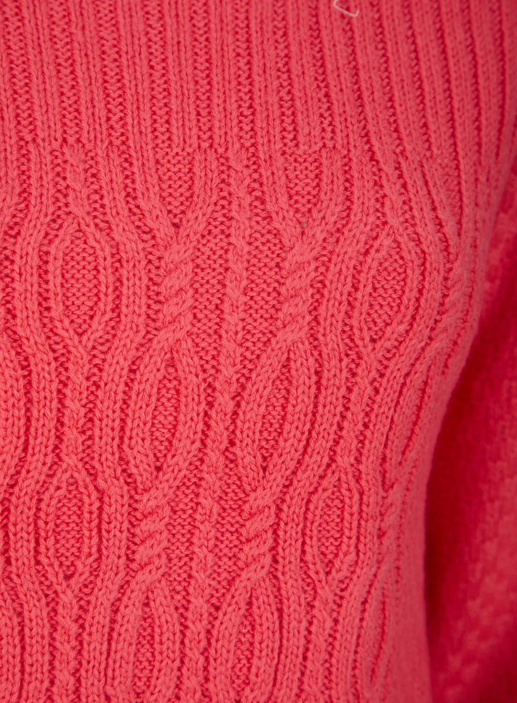 Ex Isle Ladies Ribbed Textured Cable Cozy Jumper