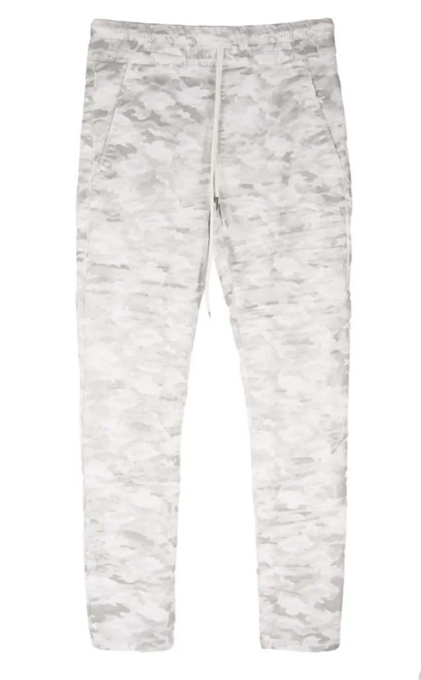 Flog Shely White Camo Joggers