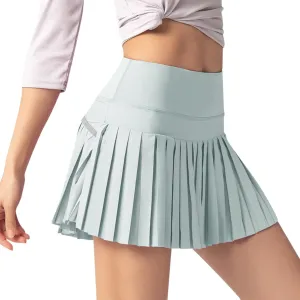 Flowy Skirts for Women Sports Tennis High Elastic Waist Pleated Trendy Athletic Shorts Skirt with Liner Yoga Clothes