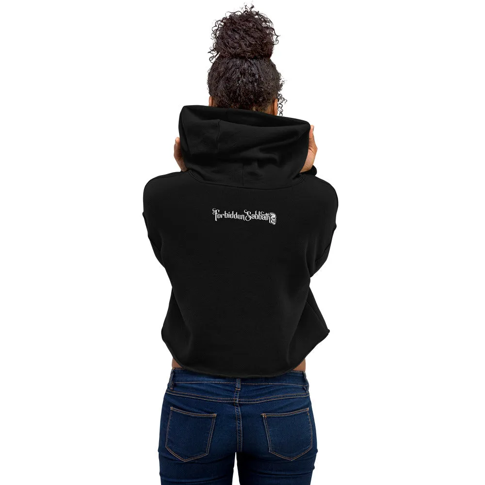 FORBIDDEN SABBATH LOGO-CROPPED HOODIE
