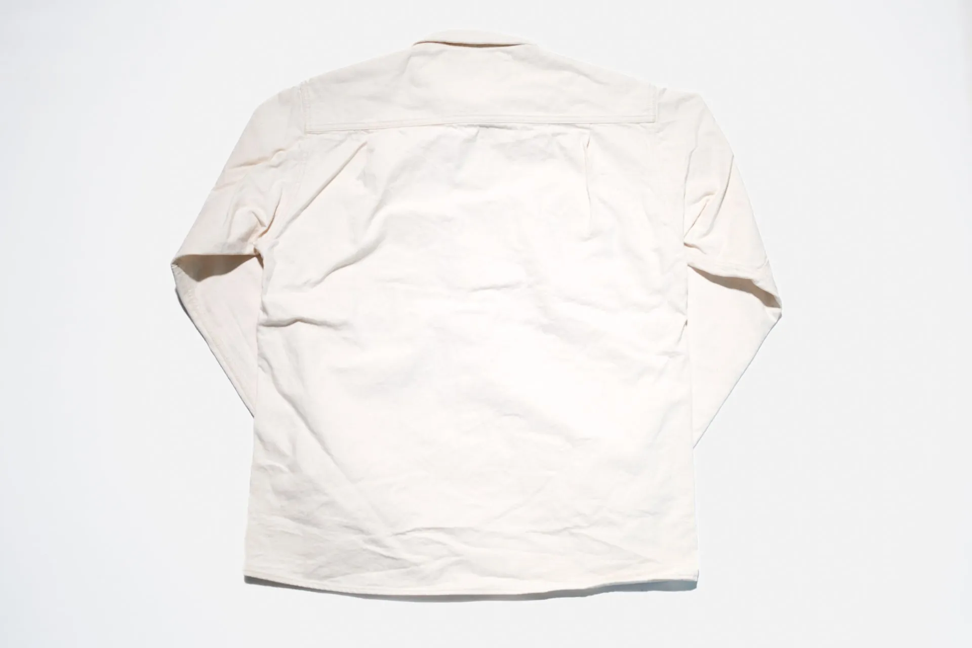 Freewheelers "Uplander" Heavyweight Duck Canvas Workshirt (Natural)