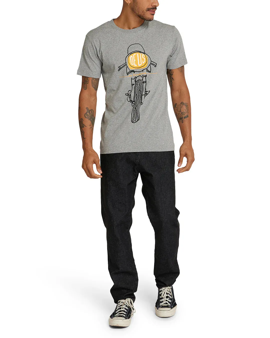 Frontal Matchless Tee - Grey