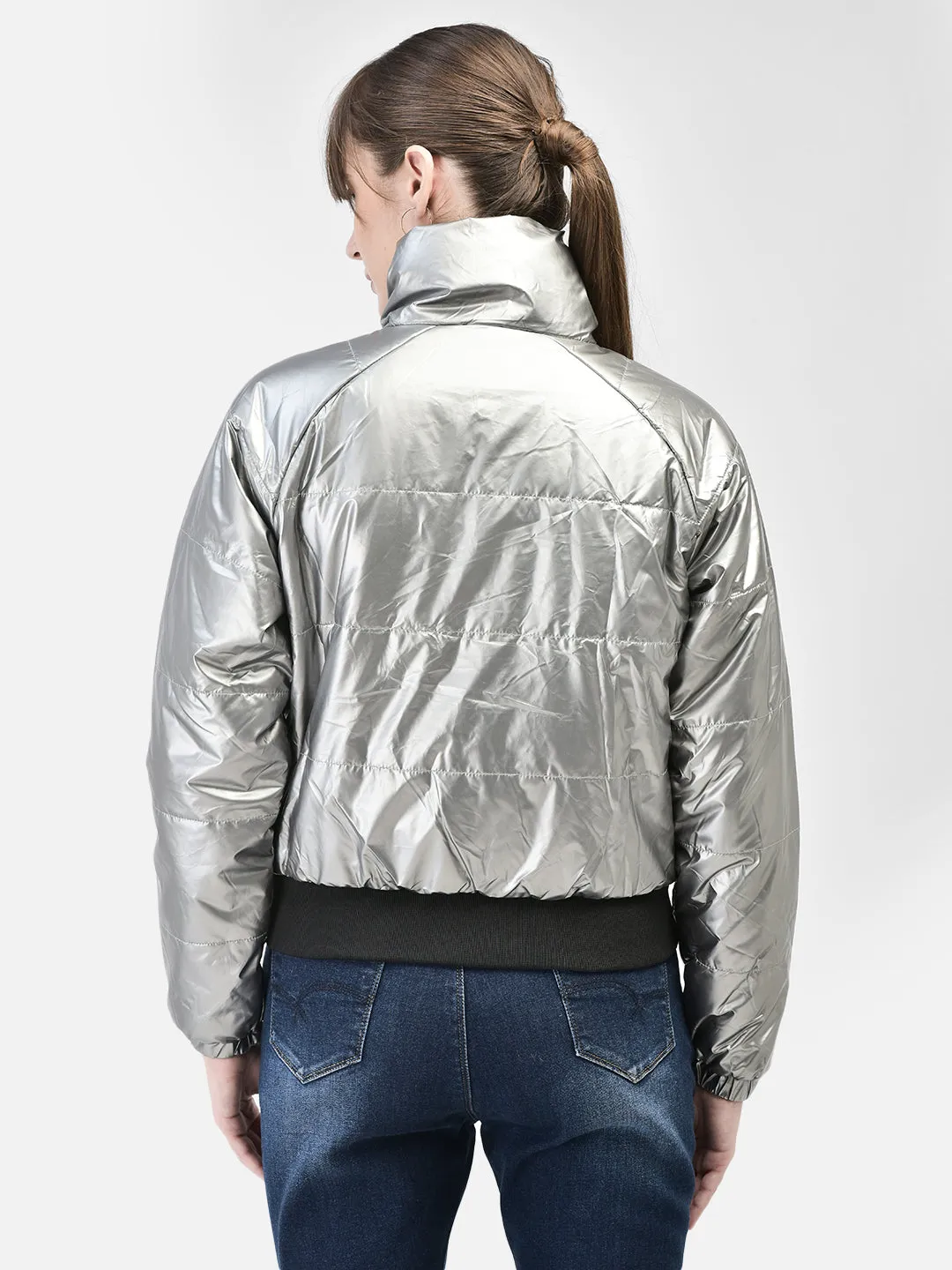 Grey Bomber Jacket