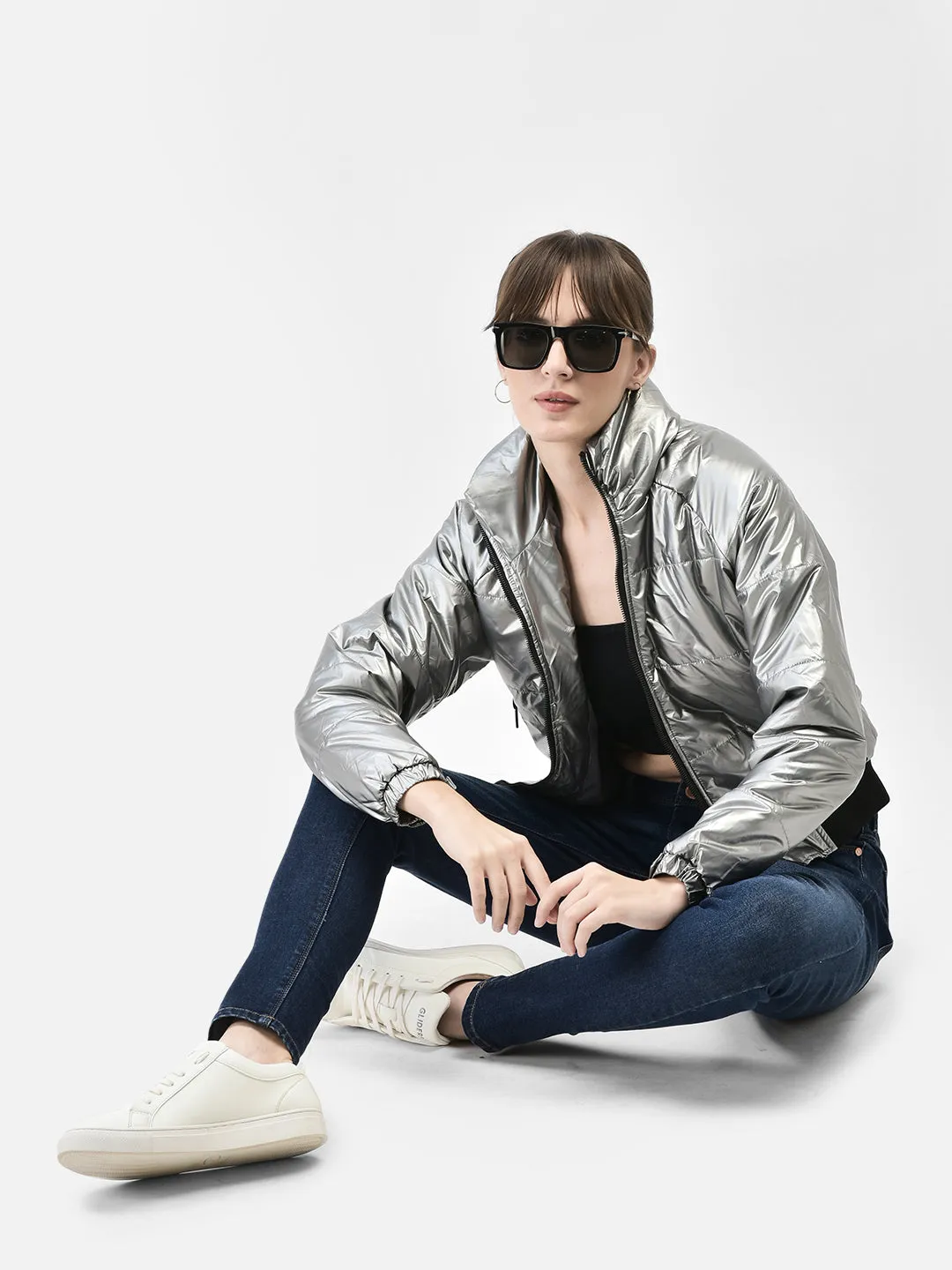 Grey Bomber Jacket