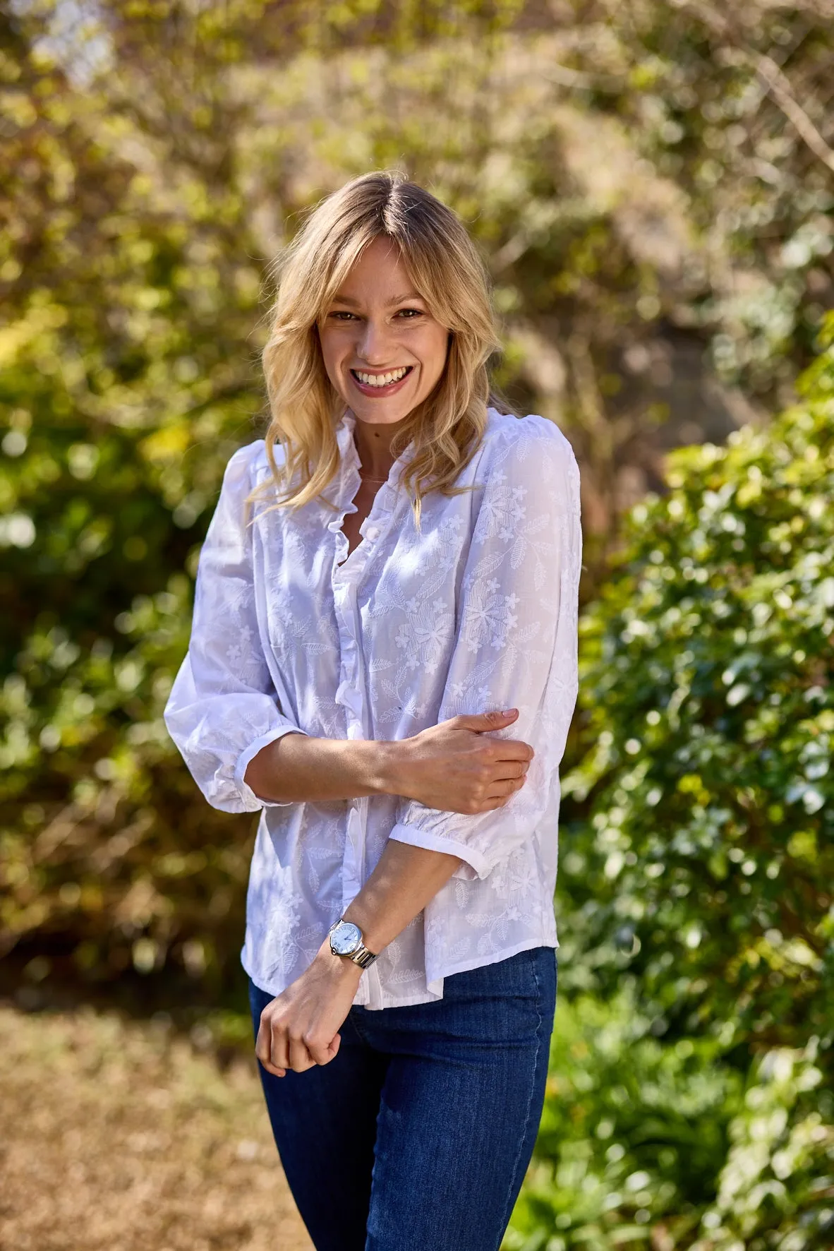 Gun Hill Womens Erize Shirt - White