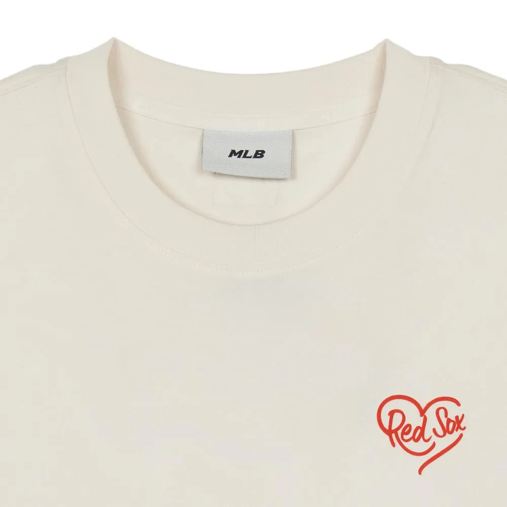 Heart Boston Red Sox Crop T-Shirts