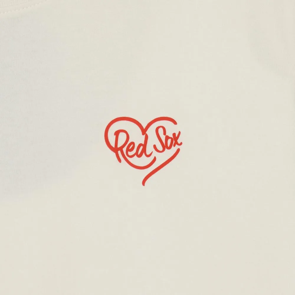 Heart Boston Red Sox Crop T-Shirts