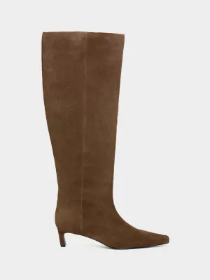 Heeled knee-high boots