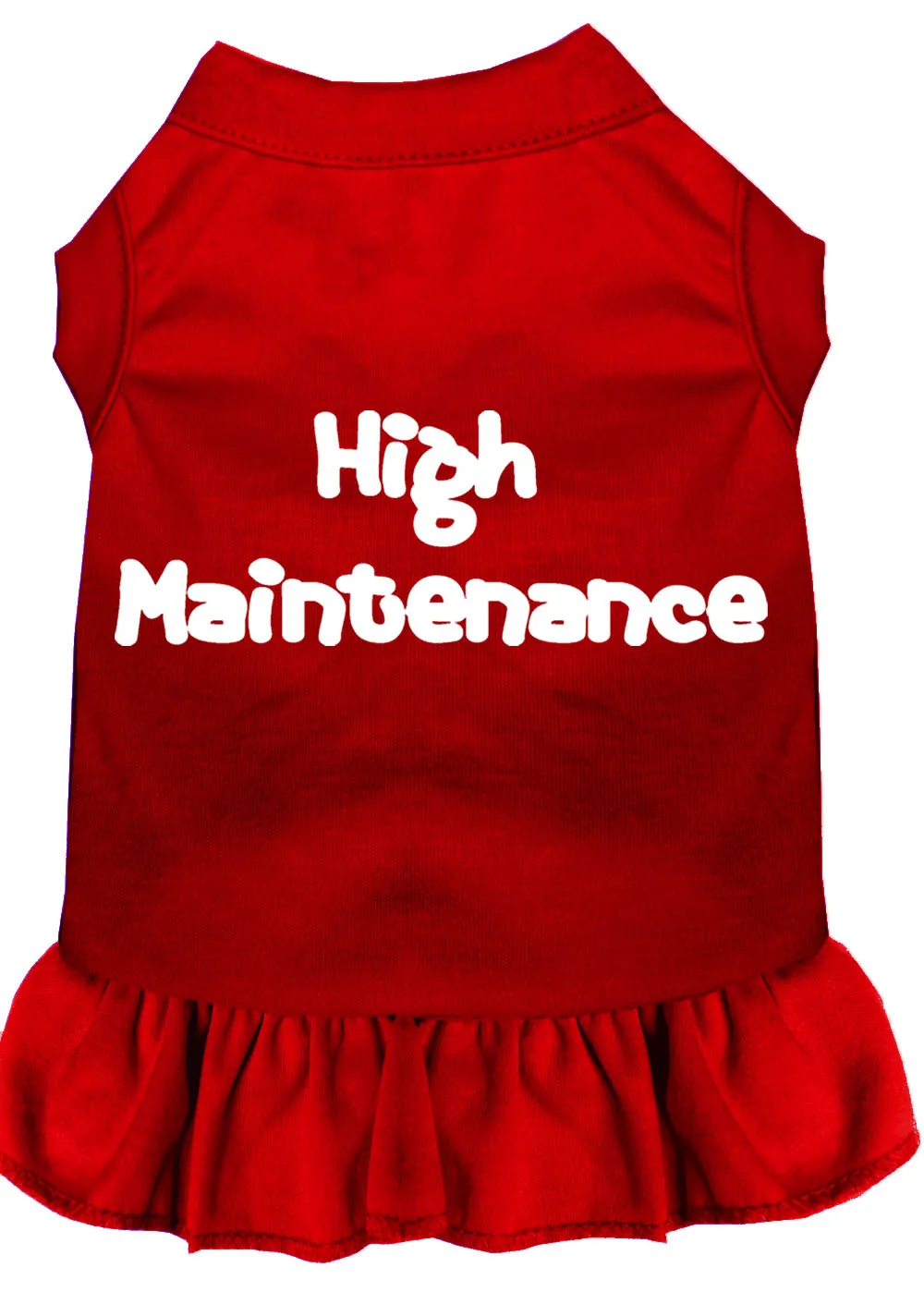 High Maintenance Screen Print Dress Red Xl