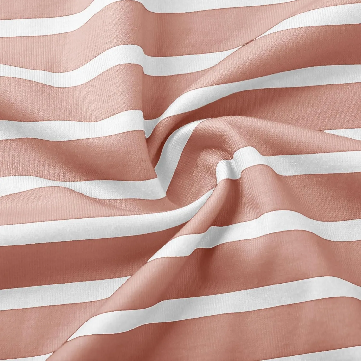 hlysgo Womens Summer Dresses 2025 Trendy Stripes Print Puff Short Sleeve V Neck Mini Dress Elegant Ladies Going Out Dress
