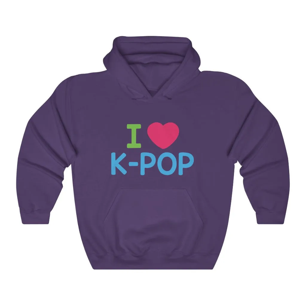 I love K-Pop  Hoodie - Trendy Winter Kpop Hoodies Kpop Fashion - Kpop Hooded Sweater